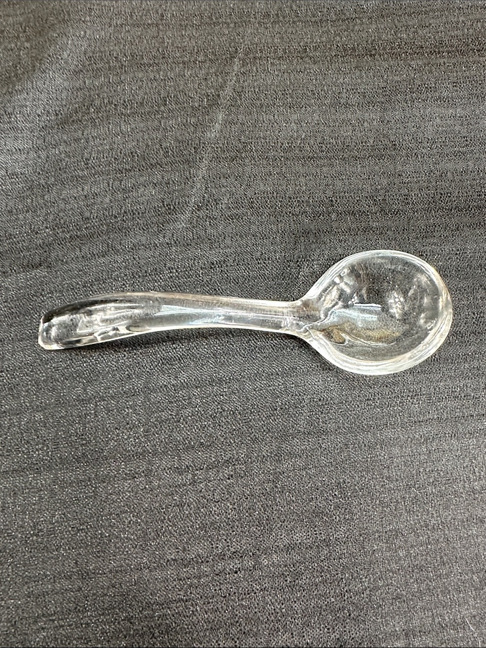 Vintage Clear Glass‎ 5 1/4” Relish/Condiment Ladle/Spoon Unbranded